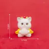 Micro-paisagem Criativa Fofa Festiva de Ano Novo Gato da Sorte Figura Caixa Surpresa Acessórios Decorativos Carro Pequeno Enfeite