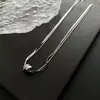 Collar Rectangular de Doble Capa con Letra de Acero de Titanio para Mujer, Cadena Versátil Simple para Clavícula de Verano, Nuevo Estilo 2026 Accesorio de Moda para Mujer