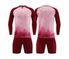 Traje de fútbol de manga larga para adultos y niños, traje de entrenamiento de fútbol de color degradado, lote directo de fábrica 2024