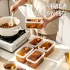 BNBSOficina Lonchera Contenedor de Sopa Apto para Microondas Material de Grado Alimenticio PP Refrigerar Congelar Multiusos