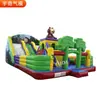 Fábrica direta de castelo inflável de dinossauro equipamentos infláveis de diversão ao ar livre para crianças castelo inflável travesso escorrega pula-pula pula-pula