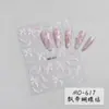 Nuevas Pegatinas para Uñas con Moño de Cinta al por Mayor Estampadas Tridimensionales Blanco Puro Estilo Dulce Decoraciones de Pegatinas para Uñas Usables