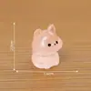 Luz de noche miniatura brillante, figura de cachorro linda y adorable, accesorios de decoración DIY para casa de muñecas, adorno de escritorio en miniatura
