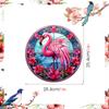 SMJD041 Adesivo de Aviso Anticolisão Flamingo Amazon Transfronteiriço Colorido Dupla Face Eletrostático Sem Cola para Vidro de Janela