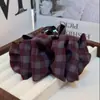 Pinza de Garra de Nube a Cuadros Estilo Coreano, Pinza de Tiburón Elegante Versátil de Moda Otoño e Invierno Estilo Coreano, Accesorio para el Cabello Versátil Pasador