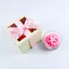 Vela Aromática de Vidro Transfronteiriça Formato de Rosa Cera de Soja Dia dos Namorados Dia das Mães Vela Lembrança Aromaterapia