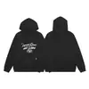 Sudadera con capucha holgada de calle con estampado de letras, sudadera de otoño para hombre y mujer
