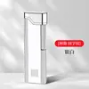 Encendedor inflable de llama abierta personalizado, encendedor lateral de aspecto elegante, rueda de amolado de flores rica, encendedor largo de regalo