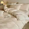 100% Algodón Lujo Ligero Jacquard de Gama Alta Clase A Juego de Cama de Cuatro Piezas Puro Algodón Estilo Nuevo Funda Nórdica Sábana de Cama Todas las Estaciones Universal
