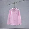 Camisa de Algodón y Lino Bordada con Letras Etiqueta Pequeña de Caballo Corte Ajustado Cubre-carne Nuevo para Primavera y Verano Top Versátil para el Trabajo Mismo Estilo para Hombres y Mujeres