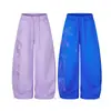 Pantalones deportivos retro ligeros estilo americano con pedrería, nuevos pantalones de chándal para street dance, pantalones curvos hip-hop, pantalones anchos de corte holgado con efecto de caída