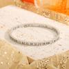 Pulseira Explosiva de Nicho do TikTok em Aço Titânio Números Romanos Diamante Feminina Luxo Leve High-end Sem Queda Pulseira de Namorada