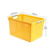 Caja de almacenamiento de escritorio color Morandi cesta de almacenamiento cesta para verduras distribución cocina juguete marco organizador rectangular de plástico