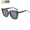 2022 nueva caja de gafas de sol de moda europea y americana, dos colores, montura grande, gafas de sol transfronterizas, gafas de sol de moda para mujer, hombre