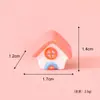 Produto Novo Original Mini Casa Realista Decoração de Casa em Miniatura, Cena Colorida de Casa de Bonecas de Conto de Fadas Ornamento de Resina