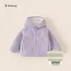Ropa Infantil Youbao 2026 Invierno Sudadera para Niños Pequeños Bloque de Color Elegante Top para Niñas con Forro Polar Chaqueta Cálida para Niños