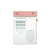 Notas Adhesivas de Botón Transfronterizas, Cuadernos Rayados en Stock, Agenda Diaria en Inglés, Cuaderno de Puntos en Blanco, Personalizable