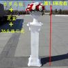 Cesta de flores cuadrada de plástico estilo romano con apertura, estilo desmontable, columna romana de plástico al por mayor
