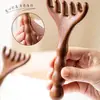 Peine Masajeador de Cinco Garras para Cuero Cabelludo de Astas de Ciervo, Herramienta Especial para Masaje de Cabeza, Dragado de Meridianos y Terapia del Cuero Cabelludo, Artefacto Raspador para Hombros y Cuello