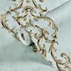 Papel Pintado Autoadhesivo 3D Tridimensional Engrosado No Tejido Precisión Estilo Europeo Pastoral Dormitorio Cálido Cabecera Sala de Estar Pared de Fondo Papel Pintado