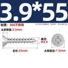 Tornillos Autorroscantes Avellanados Gb846 Acero Inoxidable 304 Cabeza Plana Phillips Tornillos para Madera Extendidos M2.9M3.5M4.2M5.5