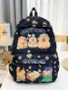 Mochila Escolar Kapibala Mochila de Gran Capacidad para Estudiantes de Secundaria y Primaria Mujeres Capibara Lindo Dibujo Animado Mochila Casual