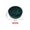 Comedero Lento para Mascotas Patrón de Rosa Plato de Alimentación Lenta Cerámico Anti-Vuelco para Gatos Recipiente para Perros Suministros para Mascotas Comida Lenta