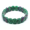 Joyería de Cristal Transfronteriza, Piedra Natural, Pulsera de Amatista de Moda para Mujer, Ojo de Tigre Multicolor con Etiqueta de Mano Facetada