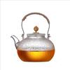Tetera de Vidrio de Borosilicato Alto Resistente a la Temperatura Juego de Té Hervidor de Té de Haz de Cobre Paleta Botón de Ópalo Recogiendo Calentamiento Estufa Cerámica Eléctrica