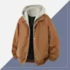 [Fábrica de Origen] Chaqueta de Dos Piezas para Vacaciones de Primavera y Otoño Estilo Hong Kong Casual Talla Grande Tendencia Nacional Original Chaqueta con Capucha Unisex para Pareja