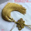 Accesorios para Joyería DIY Nudo Chino Colgante para Coche Conjunto Combinación Seda de Hielo Luminoso Doble Borla Colgante de Cintura