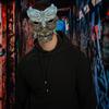 En stock Negro Iluminación Mito Vacío Juego Periférico Accesorios Wukong Máscara Prajna Resina Media Cara Juego de Rol Halloween