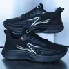 Zapatos Deportivos Nuevos de Suela Gruesa para Hombre, Zapatos de Trabajo Casuales Impermeables de Suela Blanda de PU Negros, Zapatos Resistentes a las Manchas, Zapatos Antideslizantes para Correr