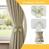 Fivela Criativa de Flor de Pérola para Cortina, Simples e Moderna, Prendedor Decorativo para Cortina sem Furo para Uso no Quarto e na Sala de Estar