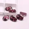Piedra Suelta de Zircón con Forma de Huevo Rojo, Gema Cabujón Ovalada Ahumada, Anillo de Joyería Marrón, Accesorio de Piedra de Color para Manualidades