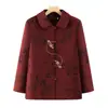Blusas de Otoño para Abuela, Chaquetas Estilo Chino para Mujeres de Mediana Edad y Mayores, Nuevo Traje Tang para Mamá 2025, Ropa de Otoño para Señoras Mayores