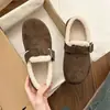 Pelúcia Batatinha Retro Sapatos Birkenstock Feminino 2026 Inverno Novo Acolchoado Slip-on Quente Botas de Neve Sapatos de Algodão