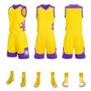 Terno de basquete para crianças adultas, roupas de treinamento, atacado, roupas de equipe infantil, colete, camisa de secagem rápida, roupas de treinamento, número de impressão
