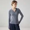 Nuevo Suéter de Cachemira Pura para Mujer 2026 con Capucha, Media Cremallera, Diseño de Canalé Vertical, Corte Ajustado, Sudadera de Punto, Suéter Casual