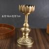 Base decorativa para candelabro de latón, un par de candelabros frontales de Buda para adoración doméstica, candelabros de patas altas, productos de cobre al por mayor
