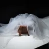 Tela de malla de hilo de niebla de hadas ins, suave, hecha a mano, bricolaje, color sólido, velo de encaje, tela de tul transparente para ropa