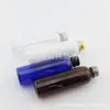 Garrafa com tampa de alumínio transparente 150ml garrafa com tampa de rosca de alumínio preta garrafa de óleo marrom garrafa de remédio garrafa de gel de banho garrafa de isca de peixe