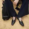 Design único, feito à mão, extremamente estiloso, tamancos mule de salto anabela 2026 para o verão, sandálias fechadas elegantes e confortáveis