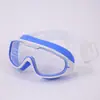 Gafas de Natación para Adultos HD Antivaho Marco Grande Espejo de una Pieza Tapones para los Oídos de una Pieza Gafas de Natación Silicona Suave Gafas de Buceo para Hombres y Mujeres