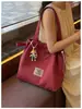 Bolsa de Lona Casual de Grande Capacidade para Mulheres 2026 Nova Leve Versátil para o Dia a Dia Ombro Transversal Bolsa Tote Fashion