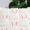 Nueva Funda de Cojín Moderna de Conejo Rosa para Pascua para Casa de Huéspedes, Funda de Cojín para Sofá, Dormitorio, Sala de Estar, Cojín Decorativo