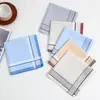 Bestseller transfronteiriço: lenço de tecido clássico, lenço fino absorvente vintage para secar o suor, toalha de mão listrada em cores contrastantes, toalha quadrada