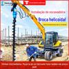 Estaca Fotovoltaica Espiral Perfuração Acessórios Escavadeira Fundação Trado Escavação Árvore Furo Chumbo Furo Hidráulico Rotativo