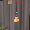 Sândalo Verde Bolsa de Dinheiro Corrente para Celular Chaveiro Pingente Yiming Xianyuan Jacarandá Criativo Esculpido Bolsa da Sorte Pendente para Bolsa