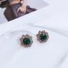 Pendientes vintage con diamantes de imitación para mujer, de plata s925, con forma de aguja, de estilo europeo y americano, de alta calidad, con clip para las orejas, estilo frío y sin perforaciones.